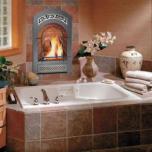 Bed and Breakfast Fireplace by Fireplace Xtrordinair