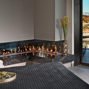 DaVinci Collection - L-Configuration Linear Gas Fireplace
