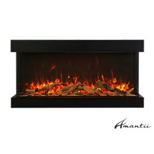 Amantii - 50-TRU-VIEW-XL XT 3 Sided Electric Fireplace