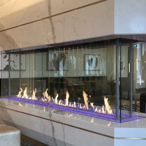 DaVinci Collection - Island Linear Gas Fireplace