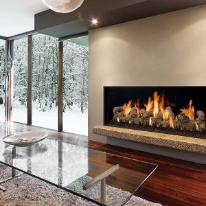 Timber Fire Collection - Single-Sided Gas Fireplace