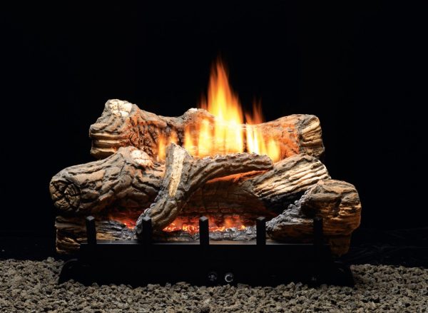 White Mountain Hearth - Vent-Free Contour Burners with Log Sets - Trenton & Concord