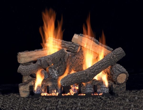 White Mountain Hearth - Vent-Free Slope Glaze Burners and Matching Log Sets