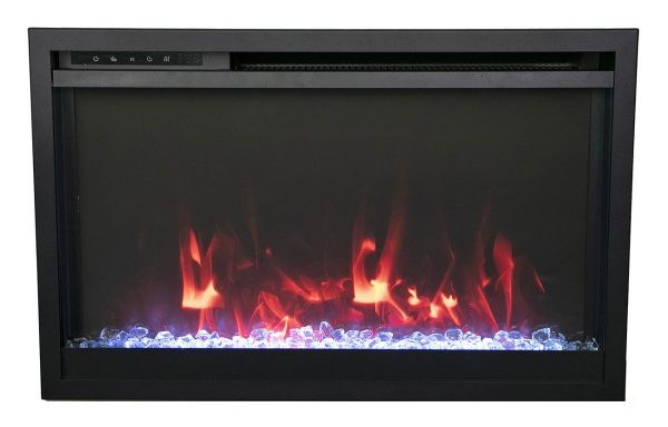 Amantii - Amantii 26 inch TRD-Xtraslim Smart WiFi Extra Slim Electric Fireplace - Image 6