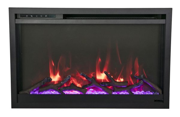 Amantii - Amantii 26 inch TRD-Xtraslim Smart WiFi Extra Slim Electric Fireplace - Image 4