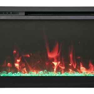 Amantii - Amantii 33 inch TRD-Xtraslim 3.0 Smart WiFi Extra Slim Electric Fireplace