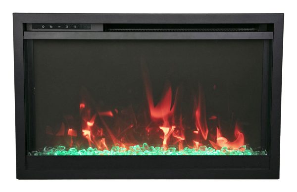 Amantii - Amantii 33 inch TRD-Xtraslim 3.0 Smart WiFi Extra Slim Electric Fireplace