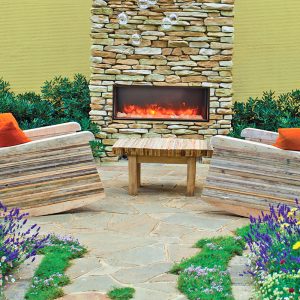 Amantii - BI-72-DEEP Smart Electric Fireplace Indoor / Outdoor