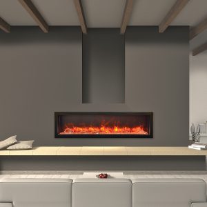 Amantii - BI Deep 60 inchSmart Electric Fireplace Indoor / Outdoor