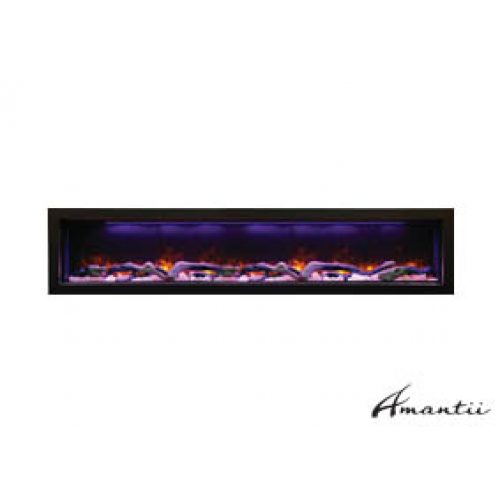 Amantii - BI Deep 72 inchSmart Electric Fireplace Indoor / Outdoor