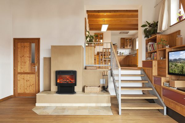 Amantii - Freestand FS-26-922 Electric Fireplace