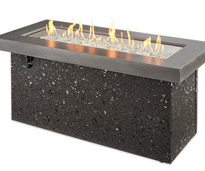 The Outdoor Greatroom Company - Grey Key Largo Linear Gas Fire Pit Table