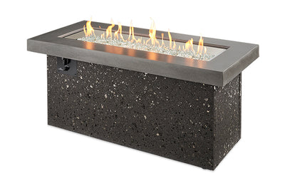 The Outdoor Greatroom Company - Grey Key Largo Linear Gas Fire Pit Table