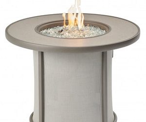 The Outdoor Greatroom Company - Grey Stonefire Round Gas Fire Pit Table