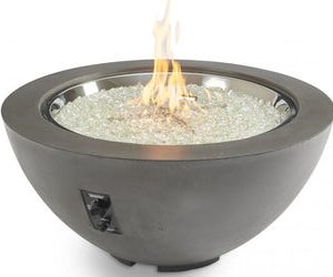 The Outdoor Greatroom Company - Midnight Mist Cove 42 inches Round Gas Fire Pit Bowl