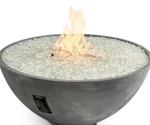 The Outdoor Greatroom Company - Midnight Mist Cove Edge 42 inches Round Gas Fire Pit Bowl