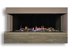 Amantii - Toscana 3 Sided Peninsula Gas Fireplace