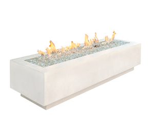 The Outdoor Greatroom Company - White Cove 72 inches Linear Gas Fire Pit Table