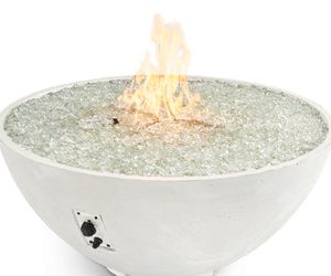 The Outdoor Greatroom Company - White Cove Edge 42 inches Round Gas Fire Pit Bowl
