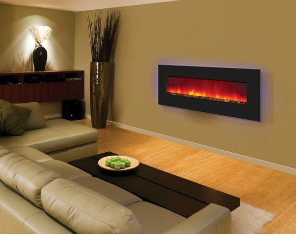 Amantii - WM-BI-48-5823 Wall Mount / Built-In Electric Fireplace