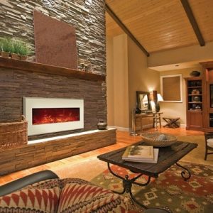 Amantii - WM-BI-58-6421 Designer Electric Fireplace
