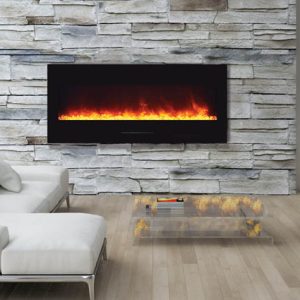 Amantii - WM-FM-50-BG Electric Fireplace