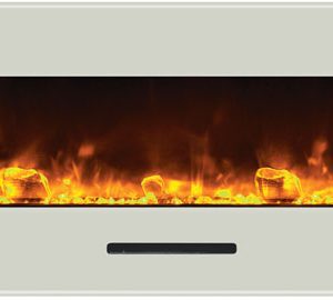 Amantii - WM-FM-60-7023-BG Electric Fireplace