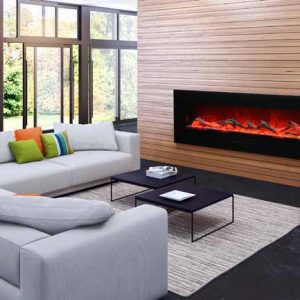Amantii - WM-FM-72-8123-BG Electric Fireplace