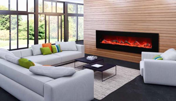 Amantii - WM-FM-72-8123-BG Electric Fireplace