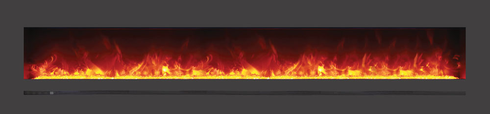 Amantii - WM-FML-88-9623-STL Linear Electric Fireplace - Image 2