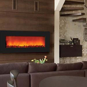 Amantii - WM-SLIM-42 Wall Mount Zero Clearance Fireplace