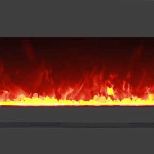 Amantii - WM-FML-48-5523-STL Linear Electric Fireplace