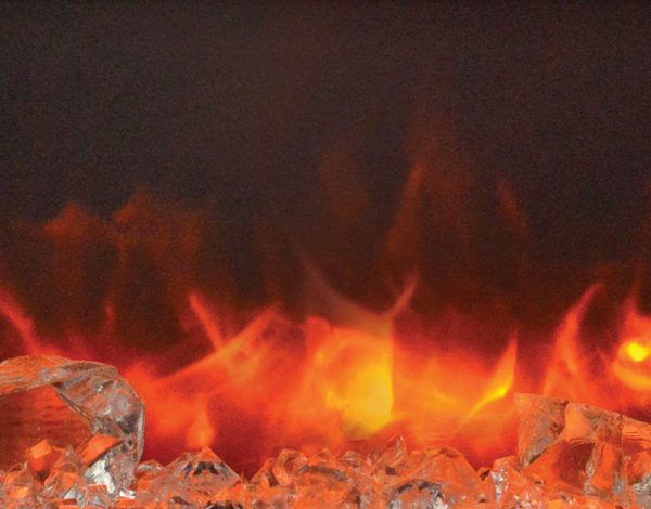 Amantii - ZECL-30-3226-WHTGLS Zero Clearance Electric Fireplace - Image 4