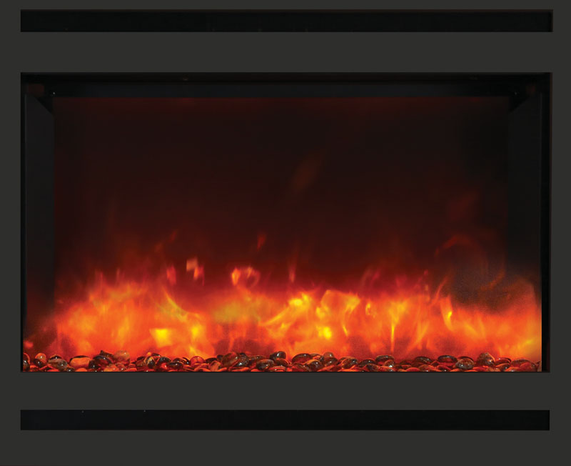 Amantii - ZECL-31-3228-STL-SQR Zero Clearance Electric Fireplace