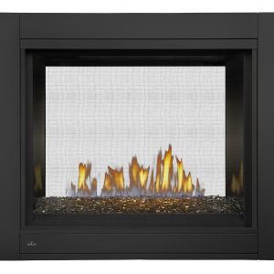 Napoleon - Ascent™ Multi-View See Through Direct Vent Fireplace with Glass Embers, Natural Gas, Electronic Ignition