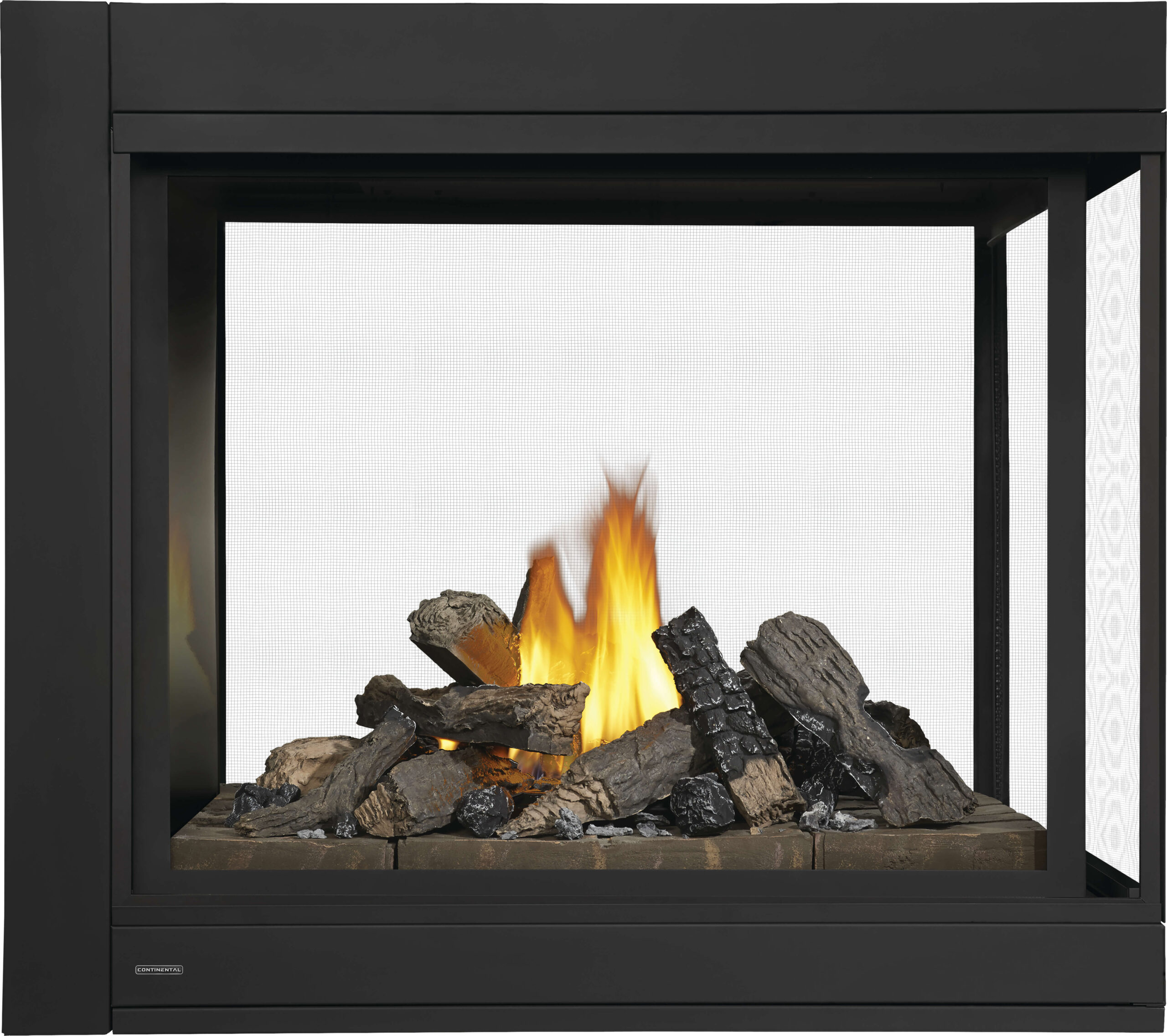 Napoleon - CBHD4 3-Sided Direct Vent Fireplace with Logs, Natural Gas, Alternate Electronic Ignition