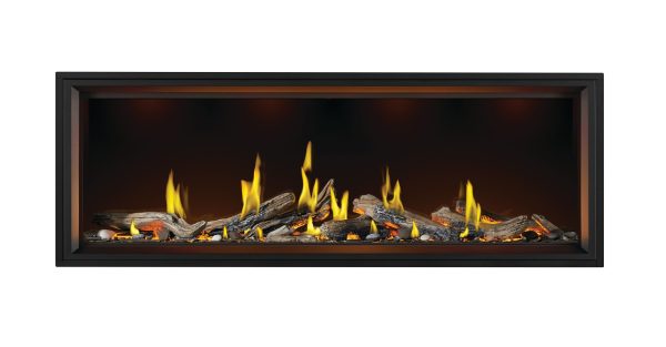 Napoleon - Tall Linear Vector™ 74 with Luminous Logs, Direct Vent Fireplace, Natural Gas, Electronic Ignition