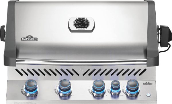 Napoleon - Built-in Prestige® 500 Natural Gas Grill Head with Infrared Rear Burner, Stainless Steel