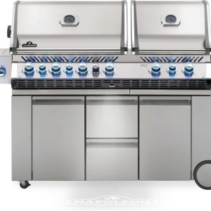 Napoleon - Prestige PRO™ 825 Natural Gas Grill with Power Side Burner and Infrared Rear & Bottom Burners, Stainless Steel