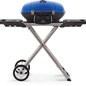 Napoleon - TravelQ™ 285X Portable Propane Gas Grill with Scissor Cart, Blue